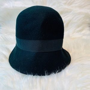Aldo Laine Black Cloche Wool Hat